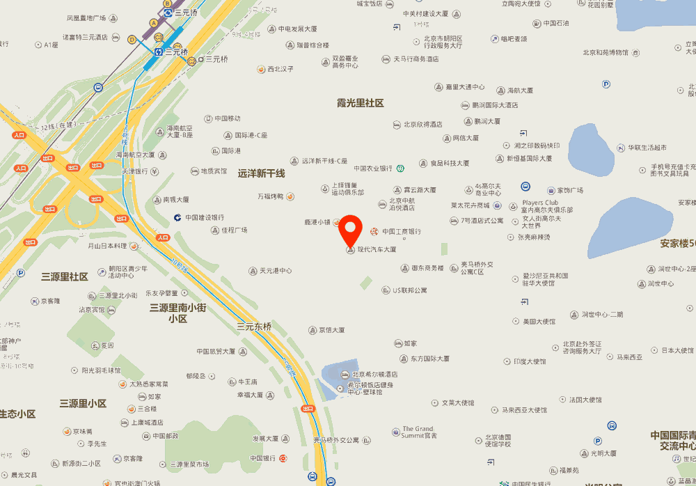 现代汽车大厦位置地图